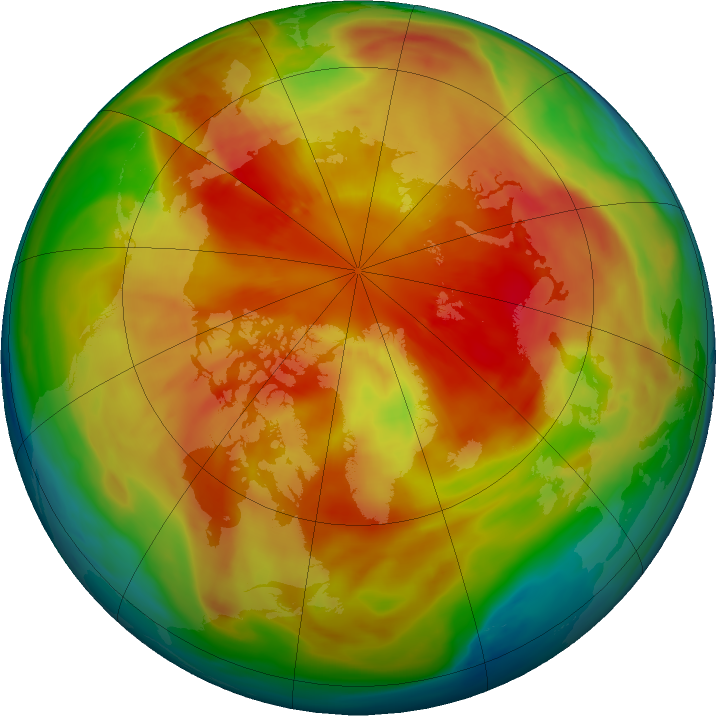 Arctic ozone map for 11 March 2023